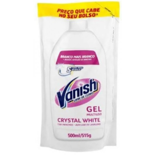 Alvejante Tira Manchas Vanish Crystal White - Sache 500 ml